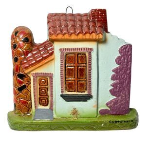 Vintage Spanish Green Washed Clay Village House Hacienda Ceramica Tiled Casita